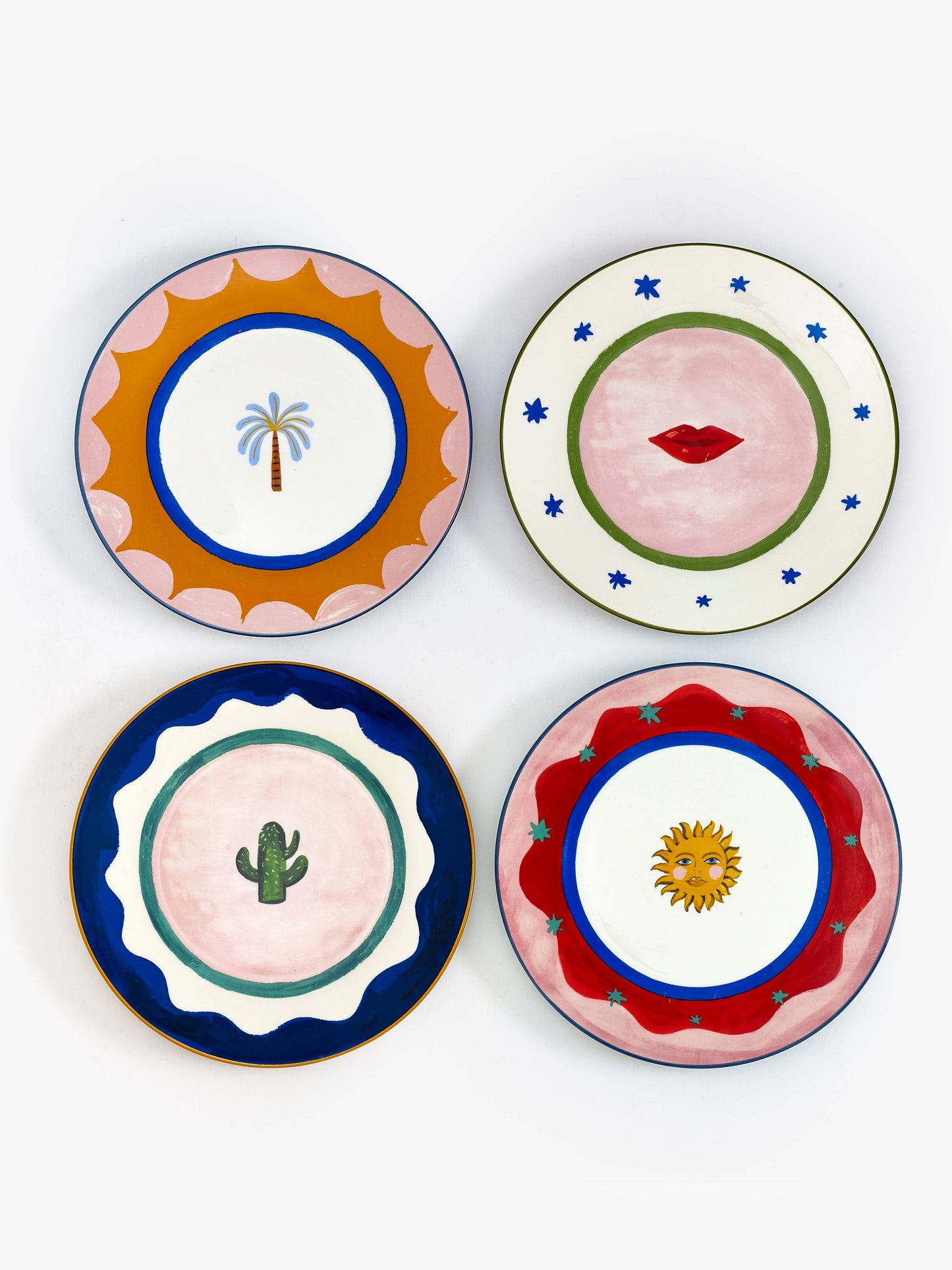 Eleanor Bowmer Set Of 4 Icon Cake Plates